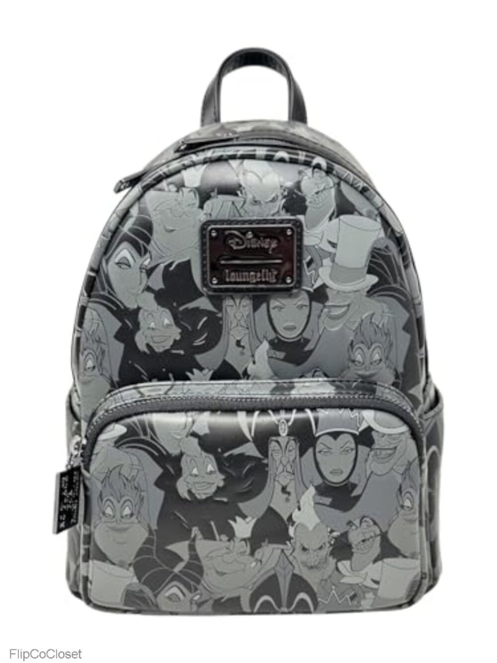 Loungefly Disney Villains Faux Leather Double Strap Shoulder Bag Purse